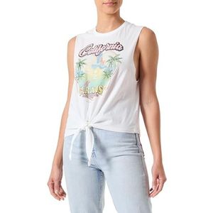 ONLY Dames Onllucy S/L Knot Eagle Top Box JRS, Wit, M