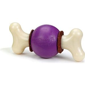 Busy Buddy Bouncy Bone hondenspringbot, snackspeelgoed met lekkernijen, tandverzorging voor honden