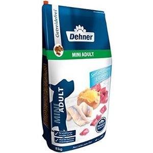 Dehner Premium droogvoer voor honden, mini volwassenen, zeevis en lam met aardappel, 8 kg