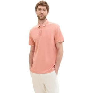 TOM TAILOR Poloshirt voor heren, 12642 Hazy Coral Rose, L