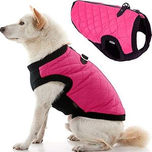 Gooby - Mode Vest, Kleine Hond Trui Bomber Jas met Stretchable Borst, X-Small chest (~9.5""), roze