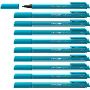 Nylon Tip Schrijven Pen - STABILO pointMax lichtblauw Doos van 10