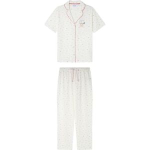 Women'secret Lange pyjama Multilicense Lucky Love Snoopy voor dames, Roze, XS