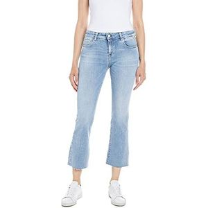 Replay FAABY Flare Crop Jeans, 010 Light Blue, 2626, 010, lichtblauw, 26W x 26L