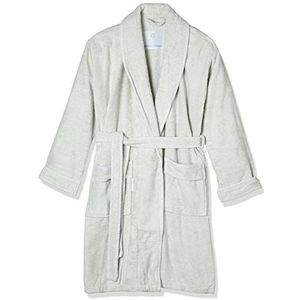 Heckett Lane Bath Bath Robe, 60% Bamboo Viscose, 40% Cotton, Chalk Blue, S, 1.0 Pieces