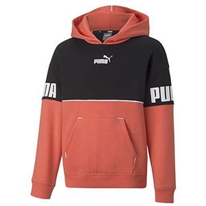Puma Power Colorblock FL G zweet meisje hoodie, Zalm, 140 cm, Zalm, 140