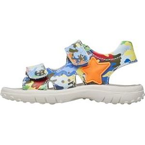 Naturino Dock, sandalen voor kinderen en jongeren, Azure Multi Orange Fluo, 26 EU