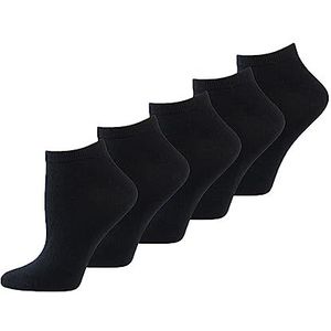 Nur Die Sokken voor dames, verpakking van 5 stuks, zwart (940), 35-38 EU