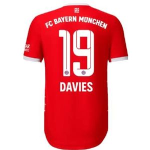 FC Bayern München Heren Alphonso Davies Kit naamblok nummer, wit, één maat