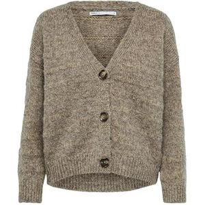 ONLY OnLCELINA Life L/S CC KNT Cardigan Sweater, Chestnut, XX-Large