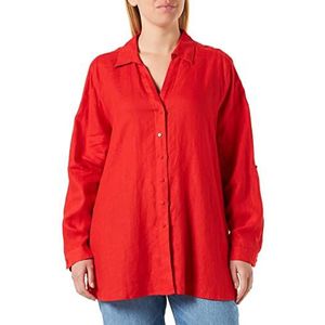 GERRY WEBER Edition Dames 860036-66435 blouse, vuurrood, 46, fire