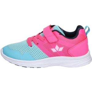 Lico Unisex Napier Vs Sneakers voor kinderen, Turquoise Roze Marine, 35 EU