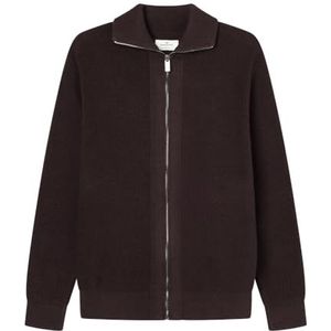 Springfield Nieuw structuurhemd met boomborduurwerk, oranje, maat S