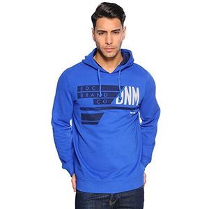 edc by ESPRIT Heren sweatshirt Slim Fit 123CC2J002, blauw (400 Pace Blue)., L