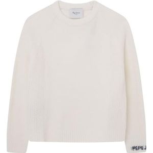 Pepe Jeans Winnie Knitwear voor meisjes, Wit (Mousse Wit), 16 jaar