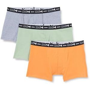 Dim Boxershorts (3 stuks) voor heren, saliegroen/oker/muisgrijs, XXL