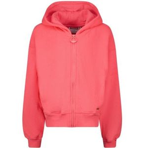 Vingino Meisjes Basic Zip Hoodie Terry Hooded Sweatshirt, Neon Peach, 8 Jaar