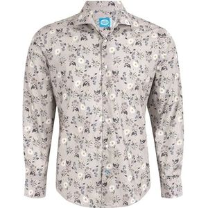 Panareha Men's Floral Shirt LEVANTO Grey (S)