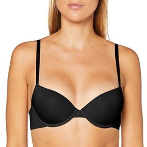 Emporio Armani Vrouwen Basic Bonding Microfiber Push Up BH, zwart, 85B