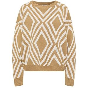 aleva Gebreide damestrui 19019437-AL04, beige wolwit, M/L, Beige wolwit, M/L