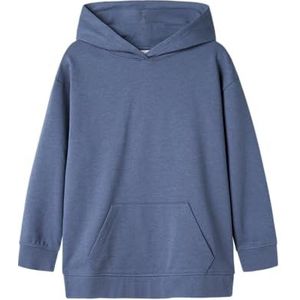 NAME IT Meisjes Nkfvilu Ls Nreg Long Sweat Wh Bru sweatshirt, wilde wind, 134-140