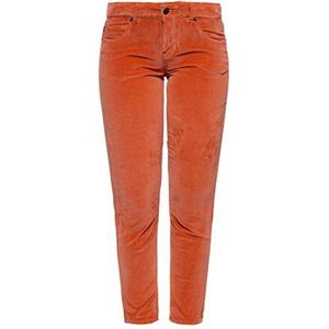 ATT Jeans Damesbroek, damesjeans, slim fit, fluweel Belinda Velvet, bruin (roest), 34W / 32L