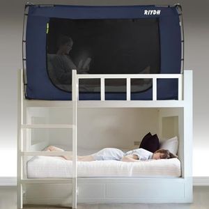 RIYDH Bedtent Bed Luifel Stapelbed Twin Size Tenten voor Volwassenen en Kinderen - Draagbare Droom Tent Indoor Slaaptenten 70% Verduisterend met 3 Deuren Ademend Grote Ruimte Tenten