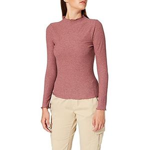 ONLY onlemma L/S High Neck Top Noos Jrs Shirt met lange dames,Rose Brown Detail:melange,XS