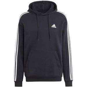 adidas - Essentials 3-Stripes - Sweatshirt - Zwart - Katoenmix
