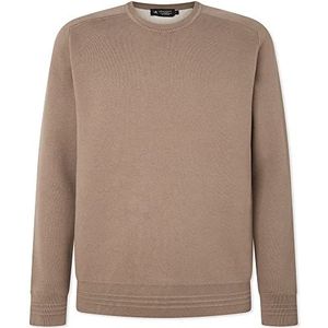Hackett London Men's DF Knit Sweatshirt, LT Taupe/Ecru, S