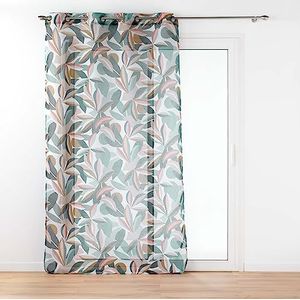 Douceur d'Intérieur - Lavinia - Gordijn - 140 x 280 cm - Bedrukt - Gezandstraald Voile