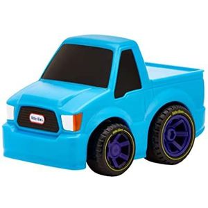 Little Tikes My First Cars Crazy Fast Cars Series 4 - Mini Lichtblauwe vrachtwagen - Terugtrek speelgoedvoertuig rijdt tot 50ft / 15m - Realistisch ontwerp, gemakkelijk vast te houden - Vanaf 3 jaar
