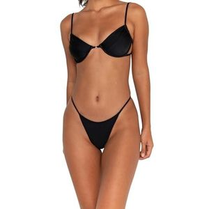 FAE House - Sheridan Bikini Top - Nero - Luxe Dames Zwemmode - Zwart - 100% Duurzame stof - Koude handwas - Maat S