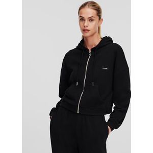 KARL LAGERFELD Essential Zip-Up, Zwart
