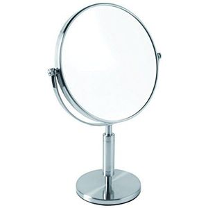 Gerson 2020 staande spiegel make-up spiegel chroom gesatineerd 35 cm 5-delig