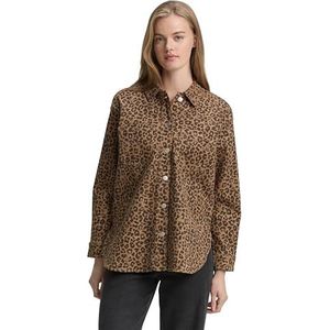 TOM TAILOR Denim Damesblazer, 38819 - Brown Black Leo, XXL