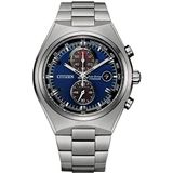 Citizen Mens chronograaf eco-drive horloge met titanium band CA7090-87L, Zilver, Eén maat, Armband