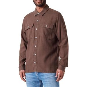 CFAnton LS Herringbone Weave Shirt, 190810/Major Brown, XL