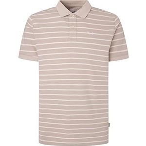Pepe Jeans Heren Pepe Strepen Polo Trui, Mout, XXL, Mout, XXL
