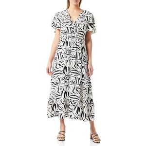 SIDONA Damesjurk - Zebraprint 19226444-SI01, groen zwart, XS, Jurk - Zebraprint, XS