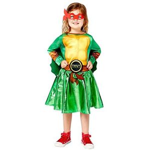 Amscan - Kinderkostuum tienermutant Ninja Turtles, jurk, gevoerde pants, 4 oogmaskers, superhelden, TMNT, schildpad, themafeest, carnaval