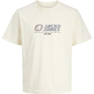 JACK & JONES Jcotier Print T-shirt met ronde hals, Sweet Corn, XS