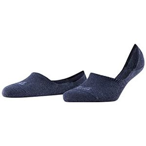 FALKE Dames Liner sokken Step High Cut W IN Katoen Onzichtbar eenkleurig 1 Paar, Blauw (Navy Melange 6127) nieuw - milieuvriendelijk, 39-40