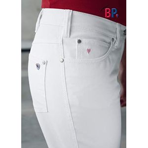 BP 4976-690-21-40 jeans voor vrouwen, 5-pocket-jeans, 270,00 g/m² katoen met stretch, wit, 40