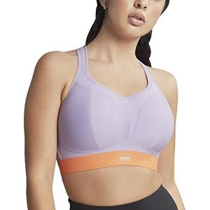 Panache Sportkostuum met beugel voor dames, bovenkleding, ondoorzichtig, Lila/Oranje, 85F