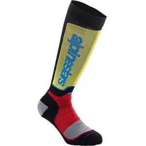 Alpinestars Youth MX Plus Socks Uniseks sokken, zwart/rood/lichtblauw, M/L