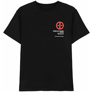 Deadpool Single Jersey T-shirt, Zwart, one size
