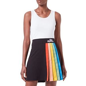 Love Moschino Rainbow Ribbons and Bubble Logo Damesrok, zwart., 44