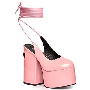 LAMODA - Tainted Love Super Chunky Platform Heels, EU 38, Roze patent, 38 EU