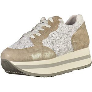 Bronx Dames Bx 1248 Bforeverx Sneakers, Meerkleurig Silver White, 38 EU